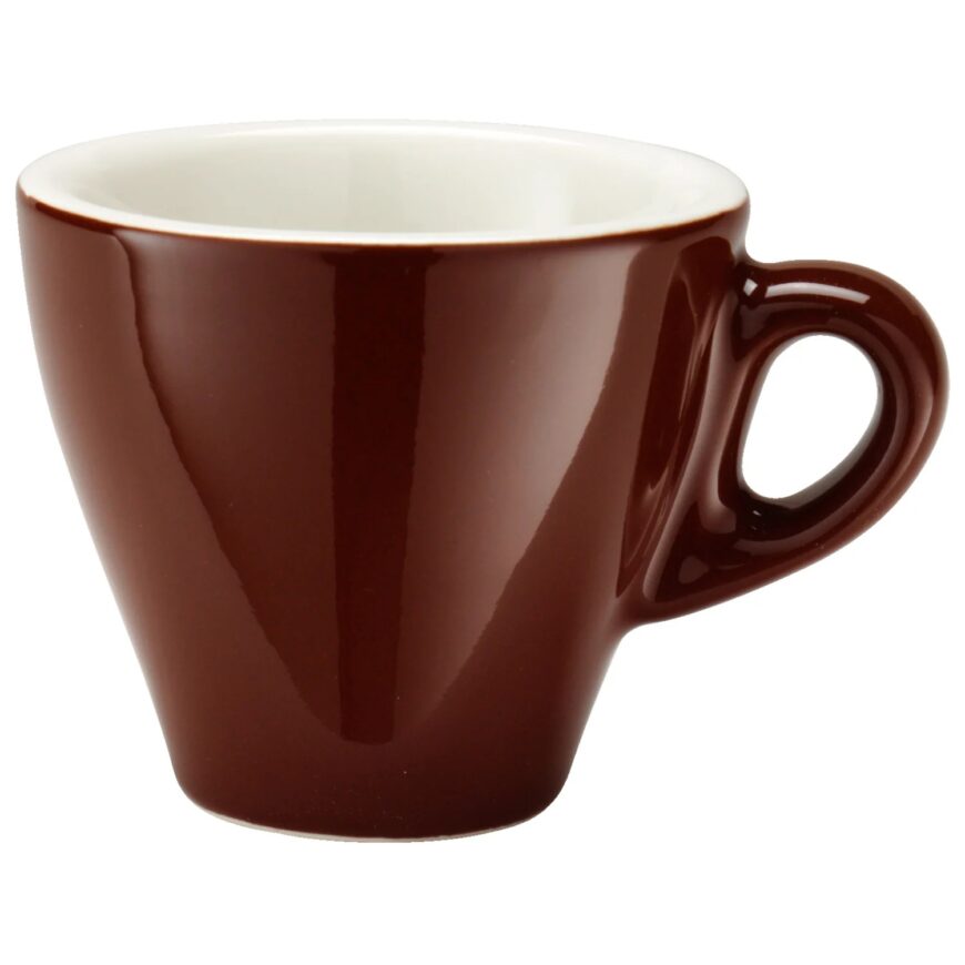 hnědý espresso hrnek