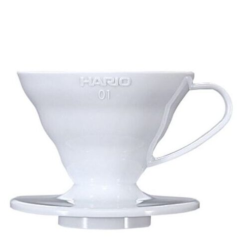 Překapávač Hario 01 plastový bílý