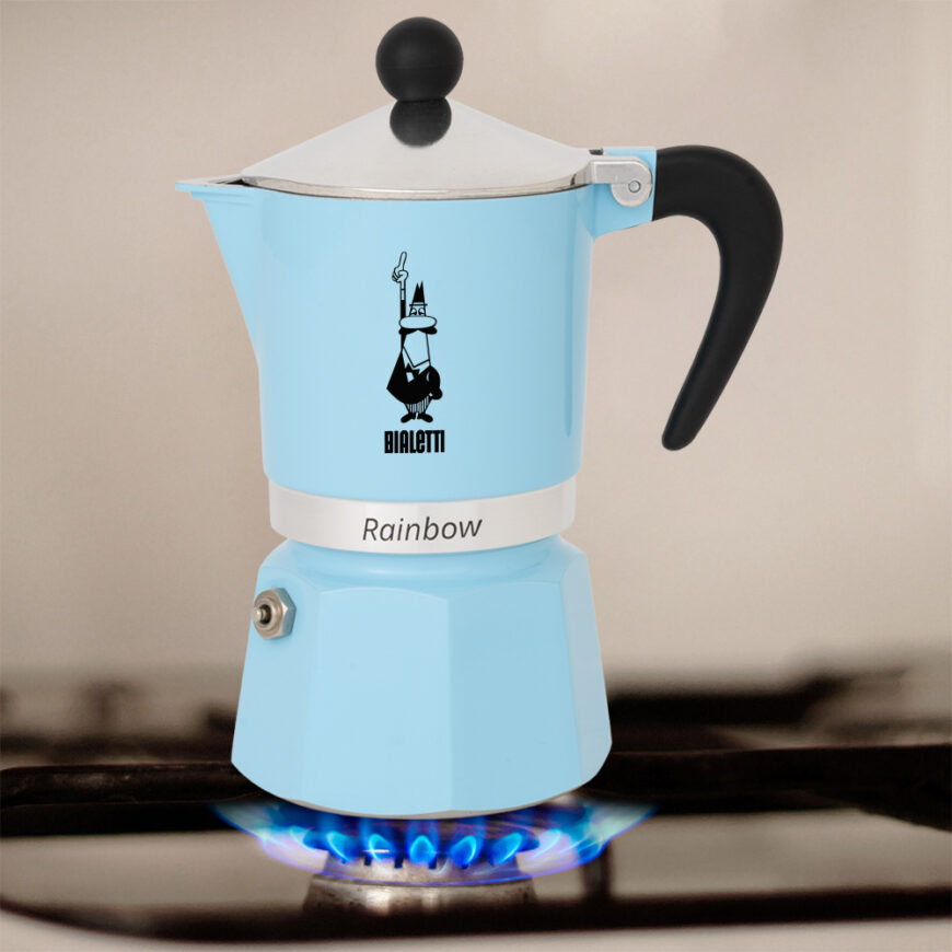 Moka konvička Bialetti 3 šálky azurová - Obrázek 2