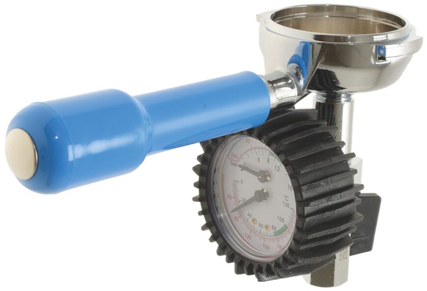 Držák filtru s termomanometrem