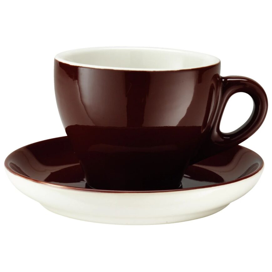 hrnek cappuccino hnědý