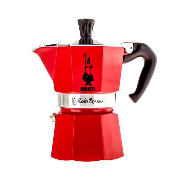 Moka konvička Bialetti červená 3 šálky