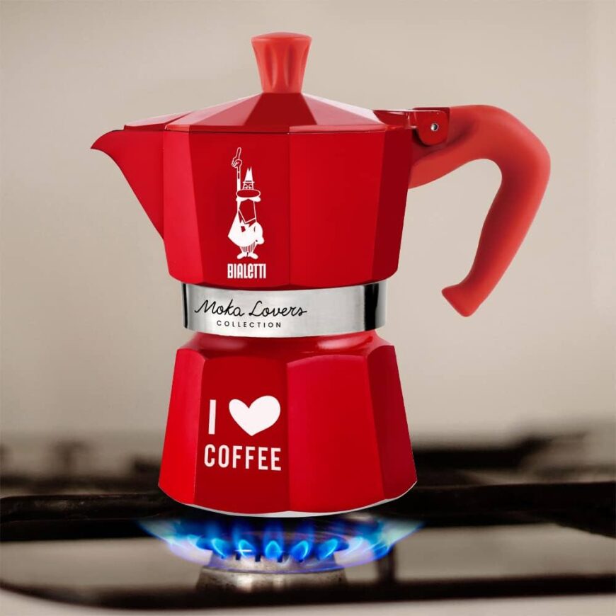 Moka konvička Bialetti červená 3 šálky - Obrázek 3