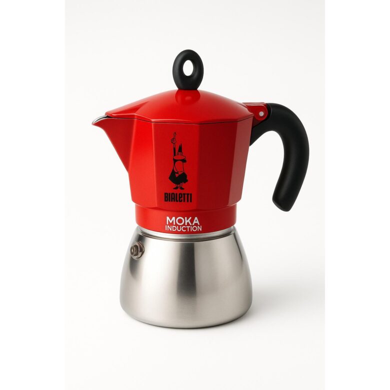 Indukční moka konvička Bialetti 2 šálky červená
