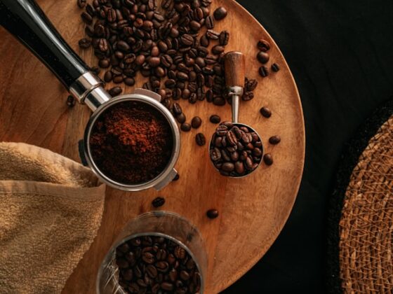 mletá káva v portafilteru