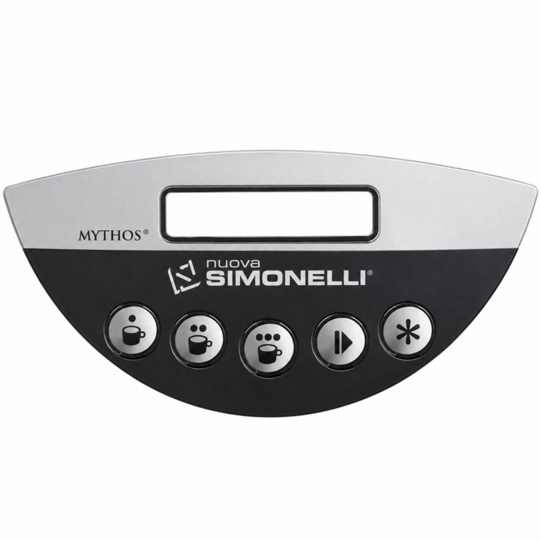 Čelní ovládací panel Nuova Simonelli Mythos – 5 tlačítek