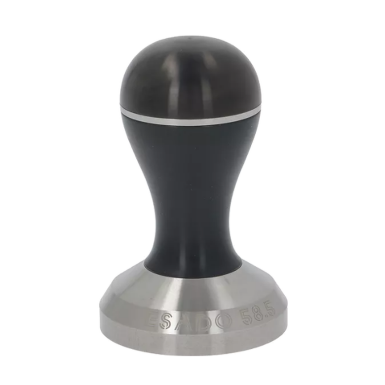 Pesado Black & Black – tamper 58,5 mm s nerezovou rukojetí