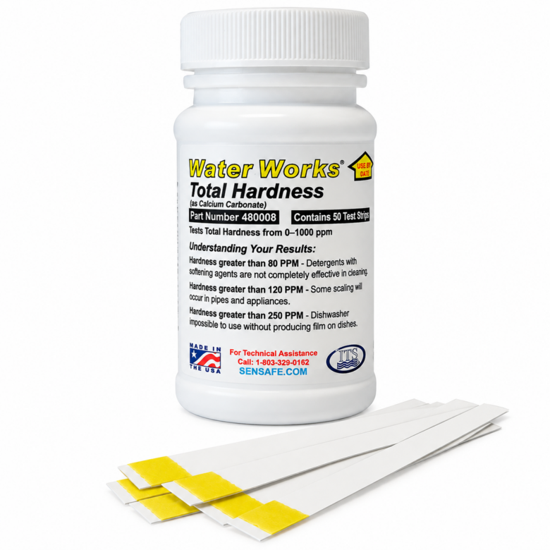 WaterWorks Total Hardness – testovací proužky tvrdosti vody (50 ks)