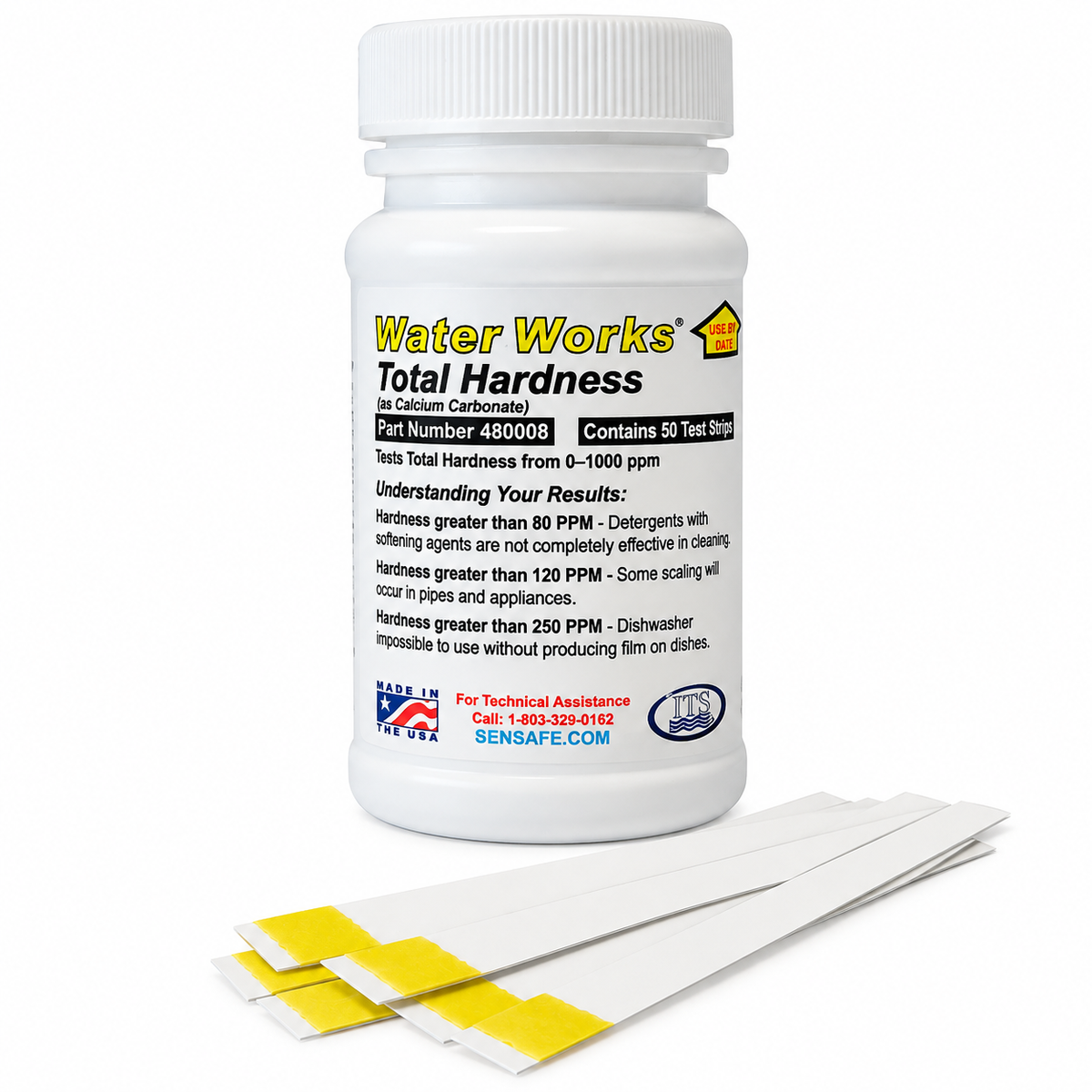 WaterWorks Total Hardness – testovací proužky tvrdosti vody (50 ks)